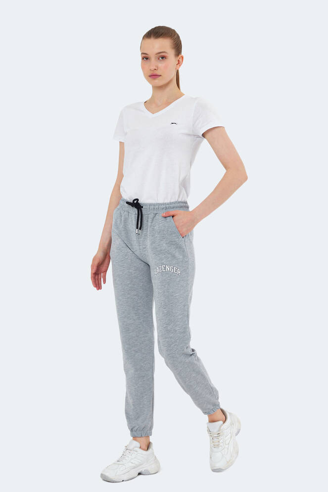 Slazenger INCOME Kadın Gri Eşofman Altı