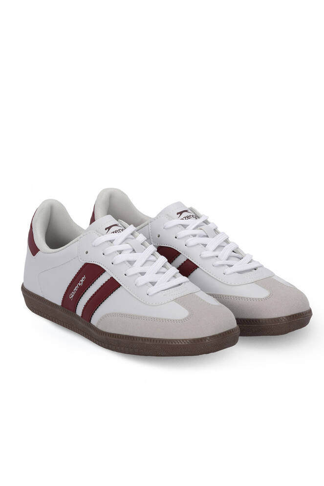 Slazenger INDIA Kadın Beyaz / Bordo Günlük Spor Ayakkabısı