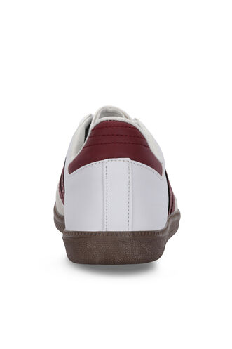Slazenger INDIA Kadın Beyaz / Bordo Günlük Spor Ayakkabısı - Thumbnail