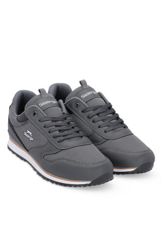 Slazenger INVICIBLE Erkek Sneaker Ayakkabı Koyu Gri - Thumbnail