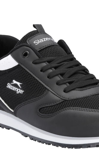 Slazenger INVICIBLE Erkek Sneaker Ayakkabı Siyah - Beyaz - Thumbnail