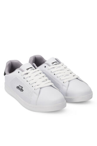 Slazenger ISCO Plus Size Erkek Sneaker Ayakkabıları Beyaz - Siyah - Thumbnail