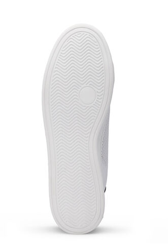 Slazenger ISCO Plus Size Erkek Sneaker Ayakkabıları Beyaz - Siyah - Thumbnail