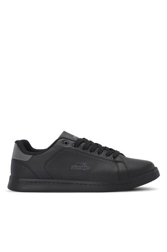 Slazenger ISCO Plus Size Erkek Sneaker Ayakkabıları Siyah - Siyah - Thumbnail