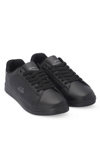 Slazenger ISCO Plus Size Erkek Sneaker Ayakkabıları Siyah - Siyah - Thumbnail