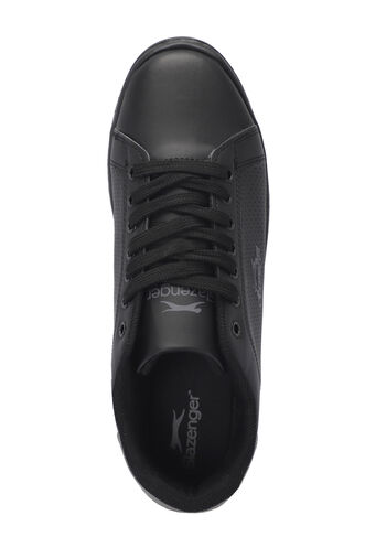 Slazenger ISCO Plus Size Erkek Sneaker Ayakkabıları Siyah - Siyah - Thumbnail