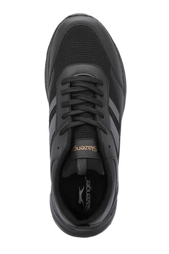 Slazenger ITUAN Erkek Sneaker Ayakkabı Siyah - Siyah - Thumbnail