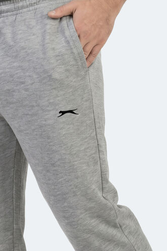 Slazenger JERRY Büyük Beden Erkek Cepli Gri Eşofman Altı - Thumbnail