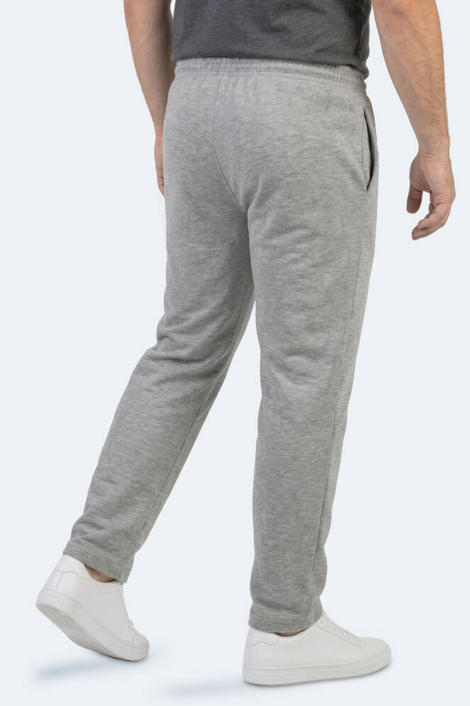 Slazenger JERRY Büyük Beden Erkek Cepli Gri Eşofman Altı