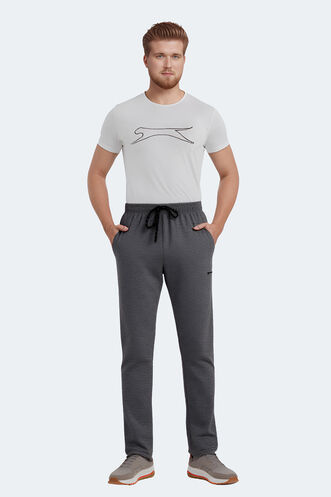 Slazenger - Slazenger JERRY Büyük Beden Erkek Eşofman Altı Koyu Gri