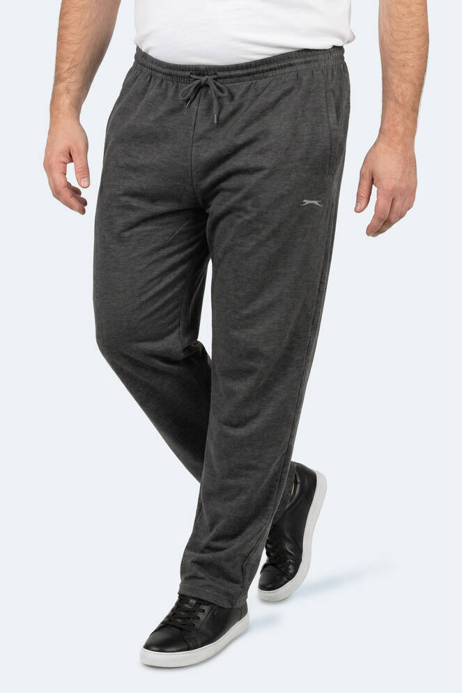 Slazenger JERRY Büyük Beden Erkek Cepli Koyu Gri Eşofman Altı