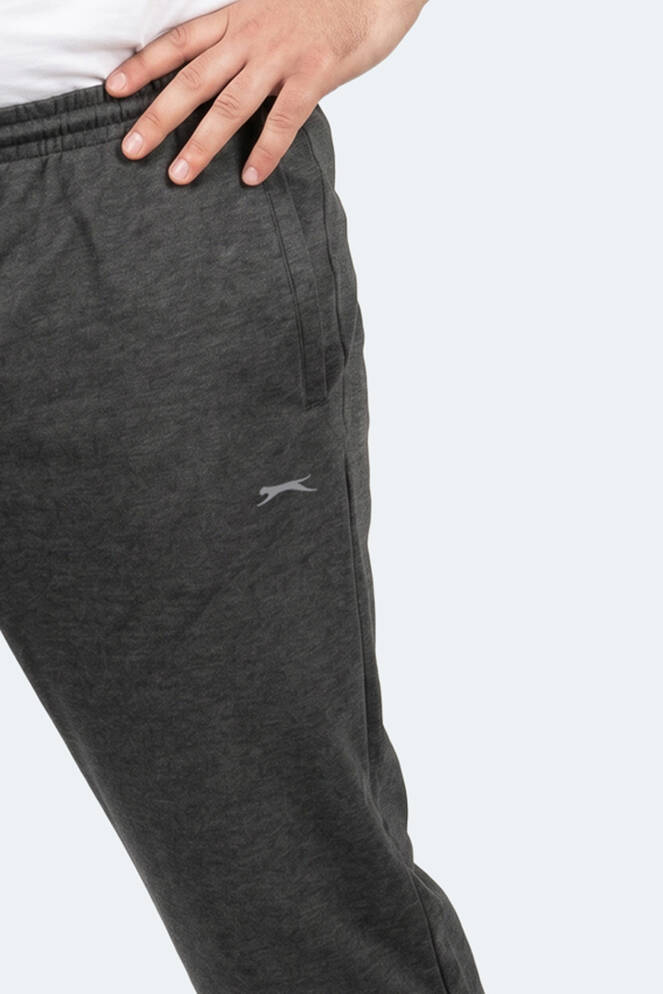 Slazenger JERRY Büyük Beden Erkek Cepli Koyu Gri Eşofman Altı