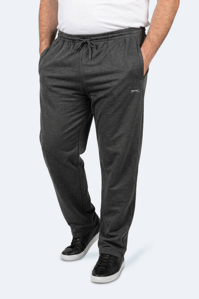 Slazenger JERRY Büyük Beden Erkek Cepli Koyu Gri Eşofman Altı