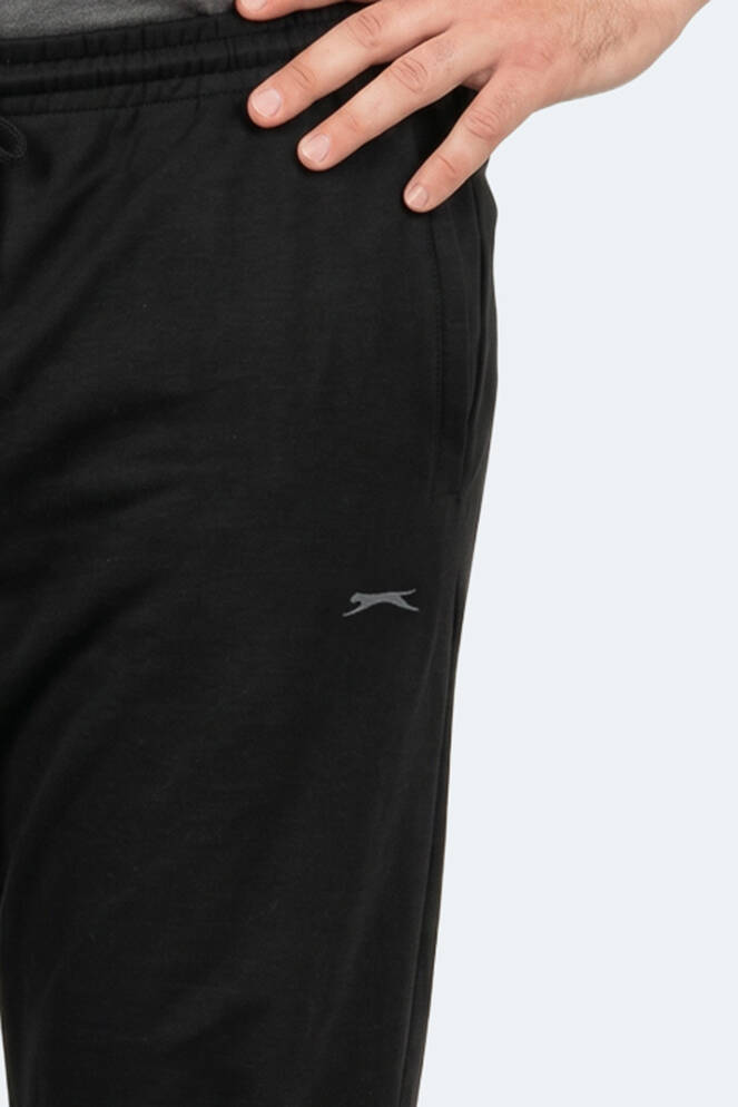 Slazenger JERRY Büyük Beden Erkek Cepli Siyah Eşofman Altı