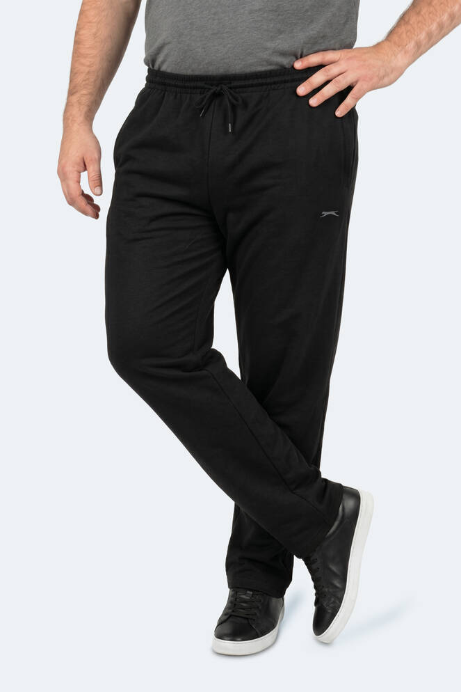 Slazenger JERRY Büyük Beden Erkek Cepli Siyah Eşofman Altı