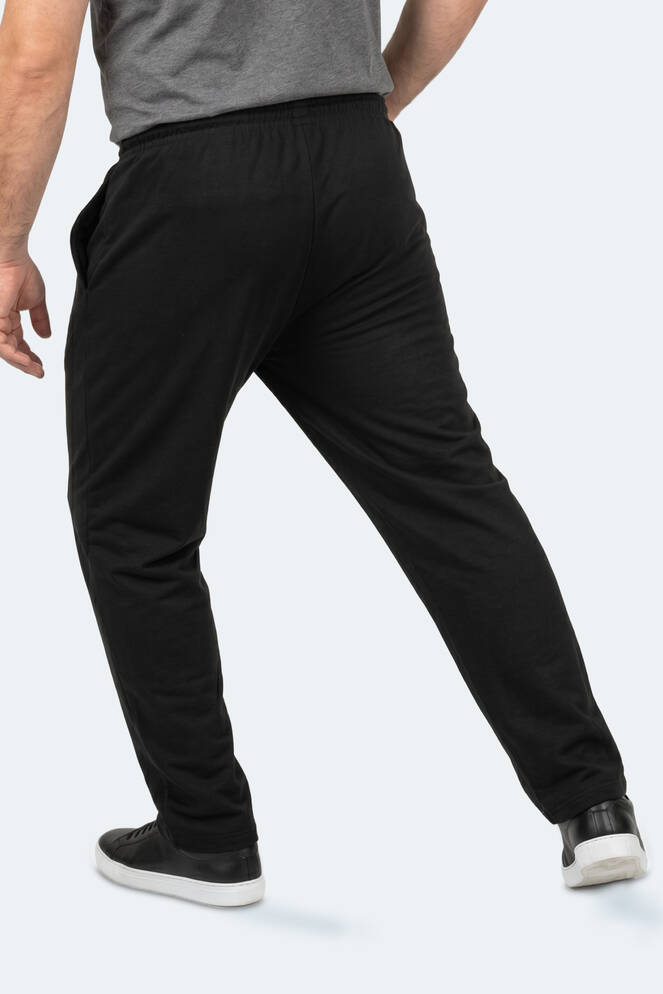Slazenger JERRY Büyük Beden Erkek Cepli Siyah Eşofman Altı