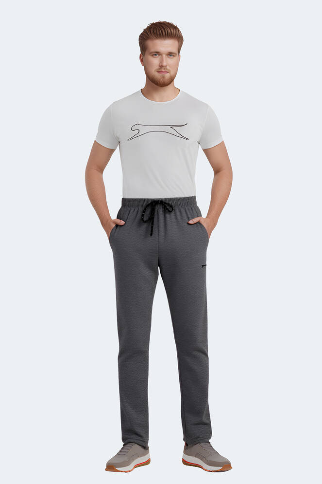 Slazenger JERRY Plus Size Men's Sweatpants Dark Grey