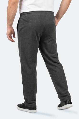 Slazenger JERRY Plus Size Men's Sweatpants Dark Grey - Thumbnail