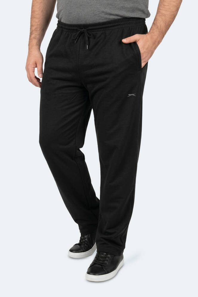 Slazenger JERRY Large Size Men's Sweatpants Black