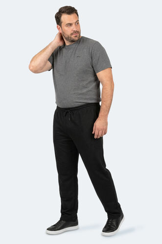 Slazenger JERRY Large Size Men's Sweatpants Black - Thumbnail