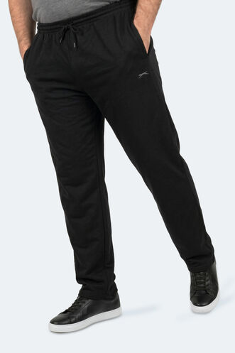 Slazenger JERRY Large Size Men's Sweatpants Black - Thumbnail