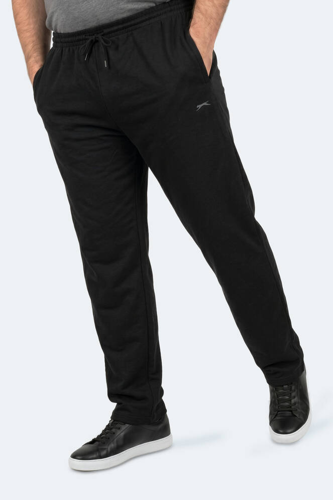 Slazenger JERRY Large Size Men's Sweatpants Black