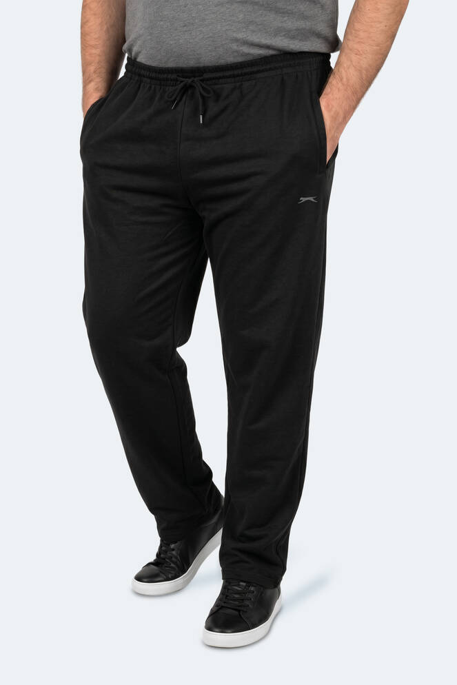 Slazenger JERRY Large Size Men's Sweatpants Black