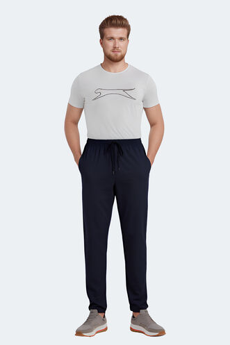Slazenger - Slazenger JERRY Large Size Men's Sweatpants Navy Blue