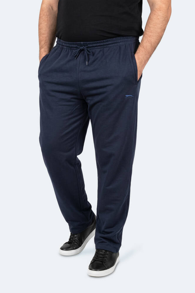 Slazenger JERRY Large Size Men's Sweatpants Navy Blue