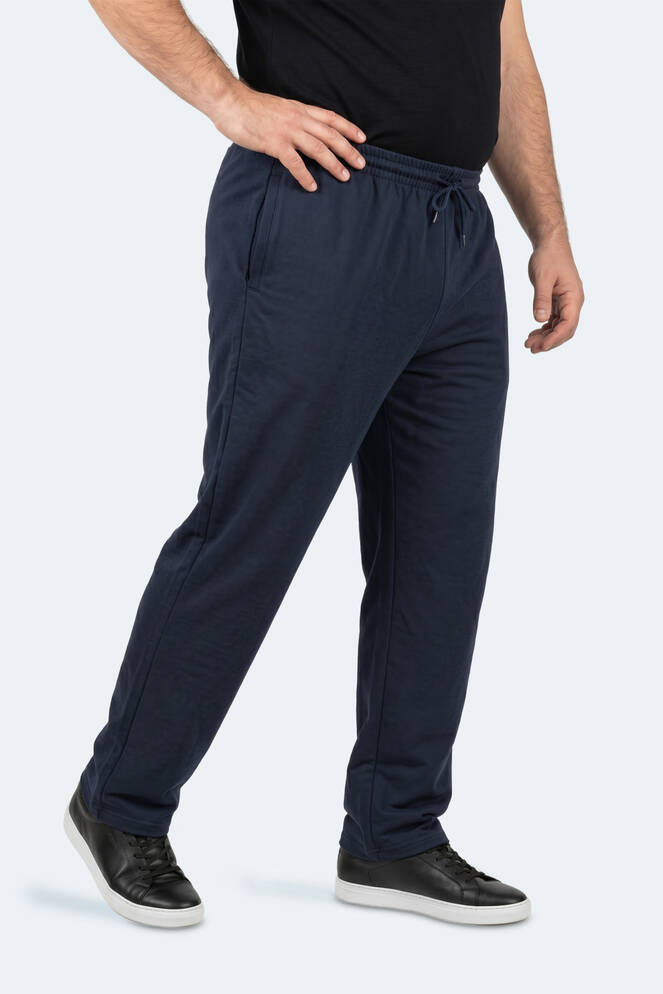 Slazenger JERRY Large Size Men's Sweatpants Navy Blue