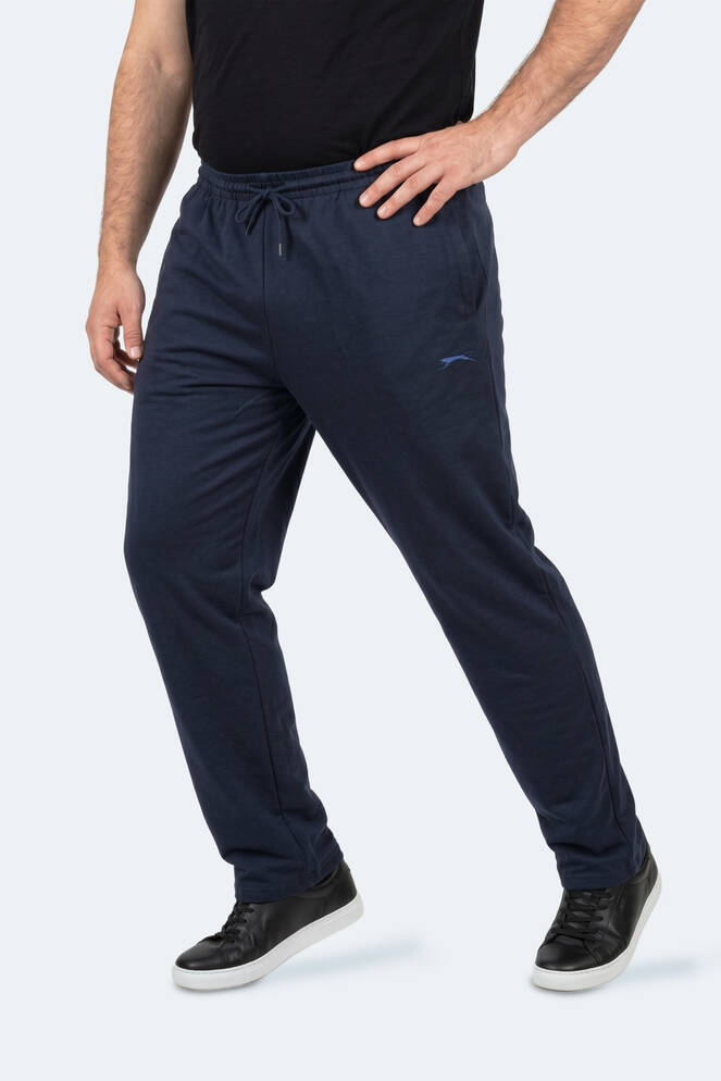 Slazenger JERRY Large Size Men's Sweatpants Navy Blue