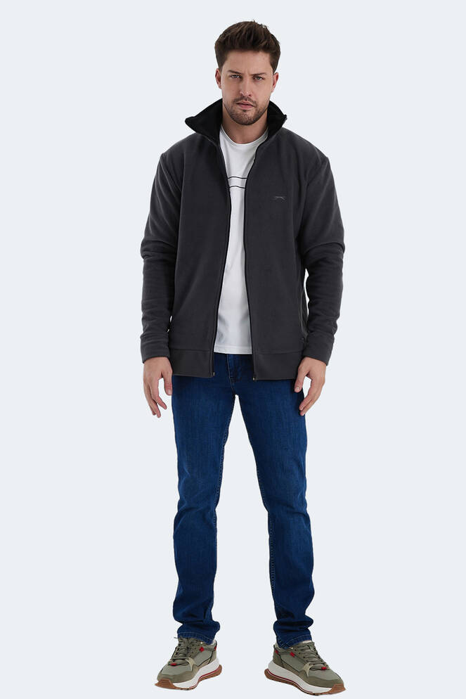 Slazenger KADMOS Erkek Sweatshirt Koyu Gri