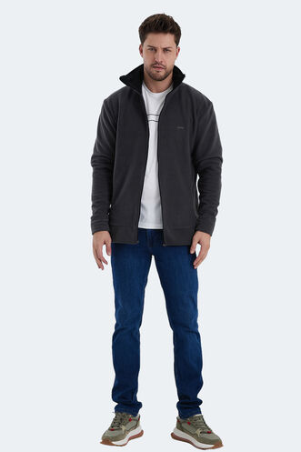 Slazenger KADMOS Men's Sweatshirt Dark Grey - Thumbnail