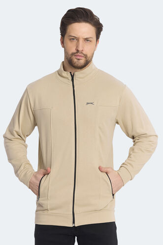 Slazenger KAGISONA Erkek Sweatshirt Bej - Thumbnail