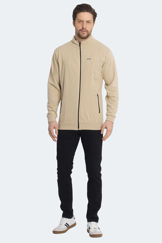 Slazenger KAGISONA Erkek Sweatshirt Bej - Thumbnail