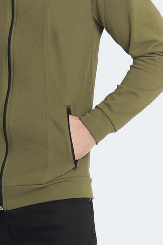 Slazenger KAGISONA Erkek Sweatshirt Haki - Thumbnail