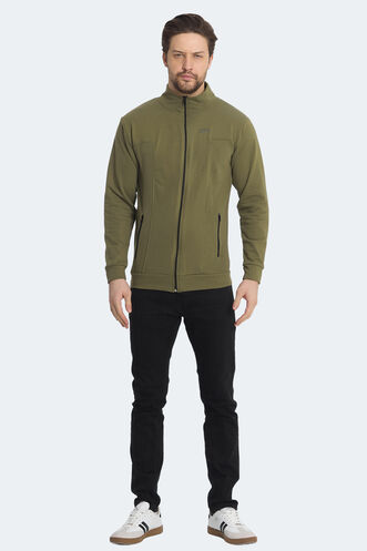 Slazenger KAGISONA Erkek Sweatshirt Haki - Thumbnail