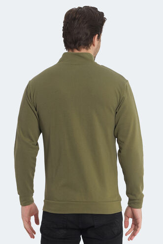 Slazenger KAGISONA Erkek Sweatshirt Haki - Thumbnail