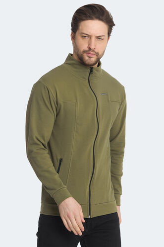 Slazenger KAGISONA Erkek Sweatshirt Haki - Thumbnail