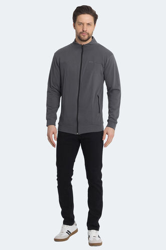Slazenger KAGISONA Erkek Sweatshirt Koyu Gri - Thumbnail