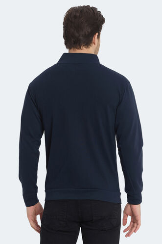 Slazenger KAGISONA Erkek Sweatshirt Lacivert - Thumbnail