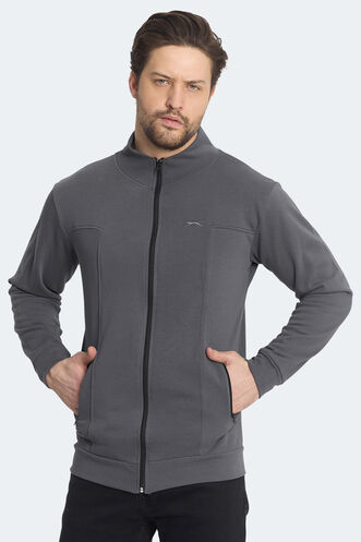 Slazenger KAGISONA Men's Sweatshirt Dark Grey - Thumbnail