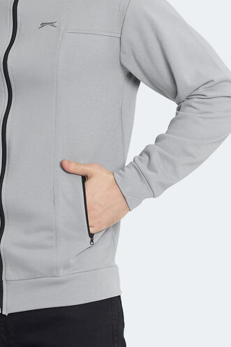 Slazenger KAGISONA Men's Sweatshirt Grey - Thumbnail