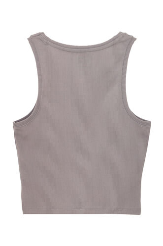 Slazenger KAIDENA Kadın Kolsuz T-Shirt Gri - Thumbnail