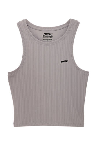 Slazenger - Slazenger KAIDENA Kadın Kolsuz T-Shirt Gri