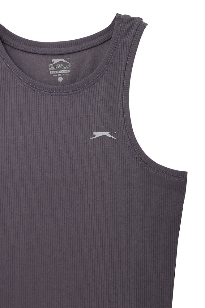 Slazenger KAIDENA Kadın Kolsuz T-Shirt Koyu Gri