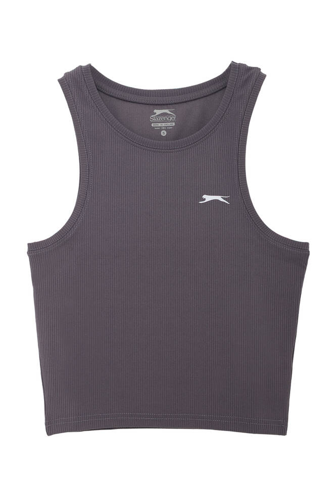 Slazenger KAIDENA Kadın Kolsuz T-Shirt Koyu Gri