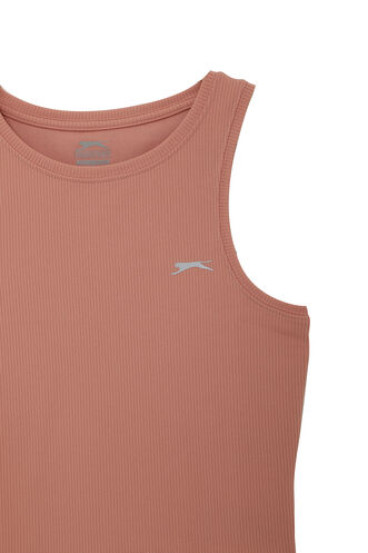 Slazenger KAIDENA Kadın Kolsuz T-Shirt Somon - Thumbnail