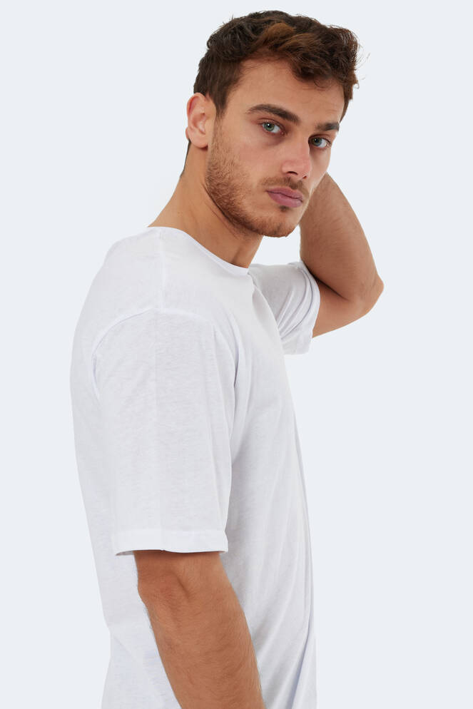 Slazenger KAISER Erkek Kısa Kollu T-Shirt Beyaz