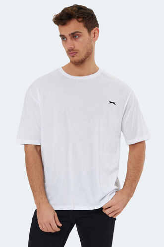 Slazenger KAISER Erkek Kısa Kollu T-Shirt Beyaz - Thumbnail
